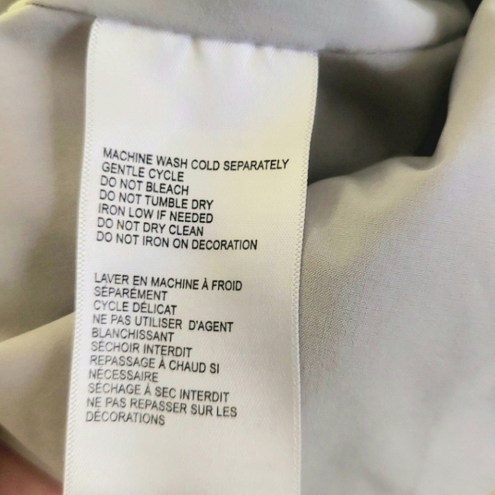 Blanc Noir Gray Camo Print Anorak Size M - Picture 11 of 13